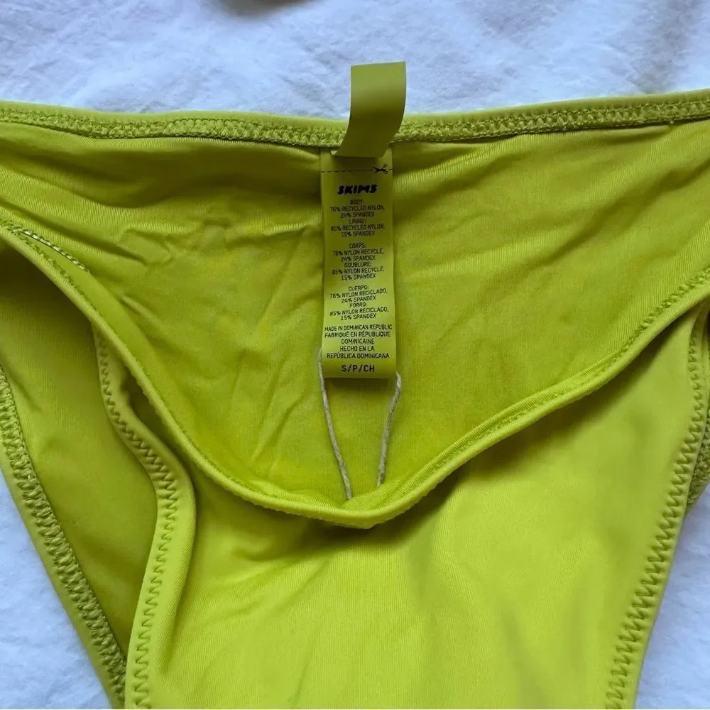 SKIMS Women's Swimwear in Bright Yellow